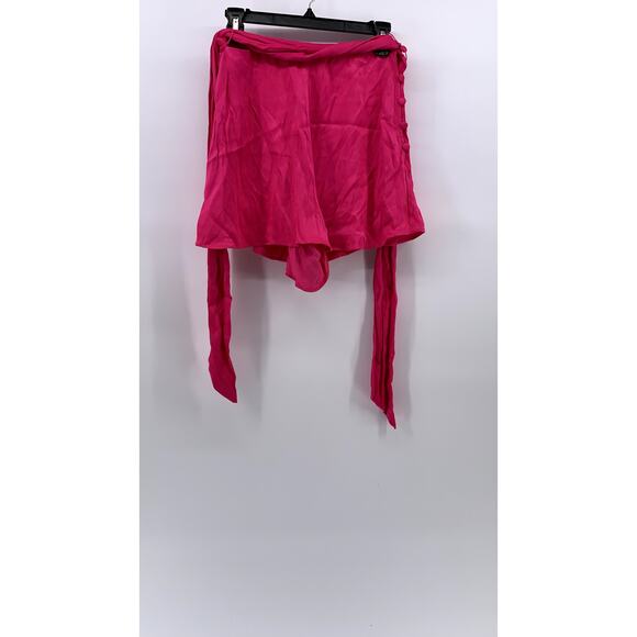 MAEVE By Anthropologie Women's Pink Side-Button Belted High-Rise Shorts SZ 4 - Picture 1 of 10